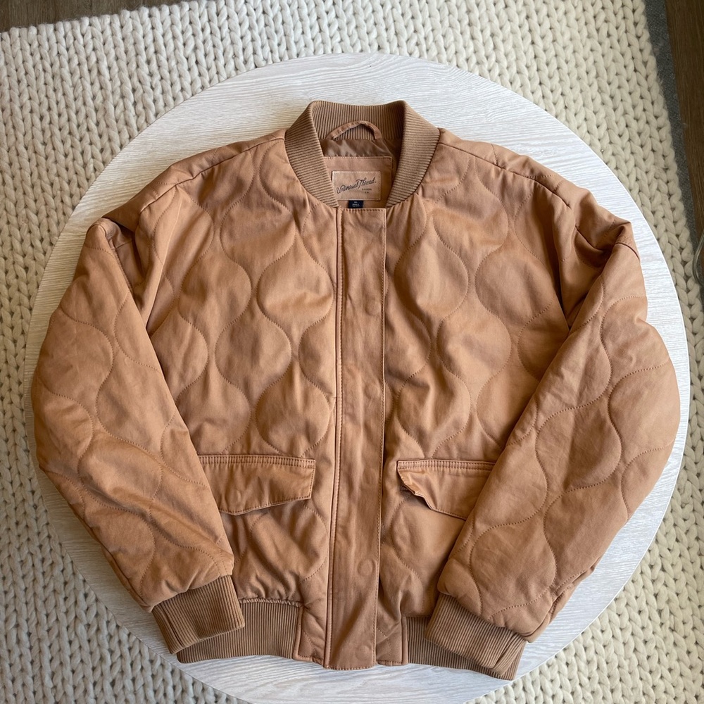 Universal Thread Quilted Bomber Jacket - image 3
